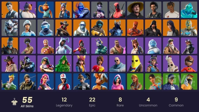 [PC/PSN/XBOX/SWITCH] 97 skins | Master Chief (Matte Black) | Era | Mizuki | Twyn | Predator | The Imagined | Gear Specialist Maya | The Origin 