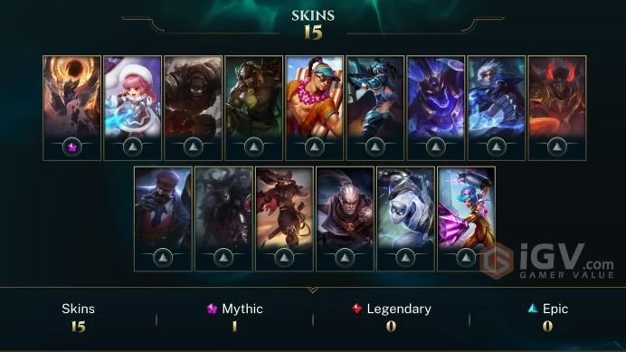 NA EMAIL CHANGEABLE 71 CHAMPIONS 15 SKINS Prestige Dark Star Malphite LAST PLAY 2O20
