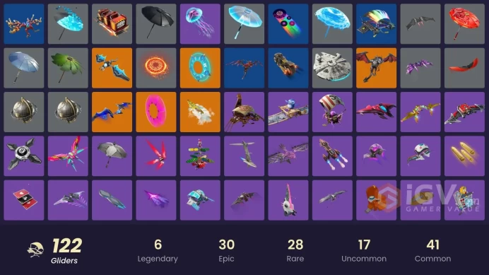 [XBOX/SWITCH/PC] - 55 skins | Gold Midas | Candy Axe | Spectra Knight | Blackheart | Hybrid | Gear Specialist Maya | The Ice King |
