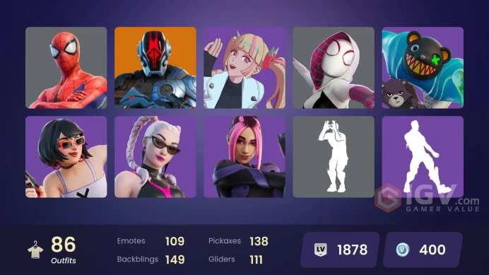 [XBOX/SWITCH/PC] -  85 skins | Kymera | Ronin | Kado Thorne | Renzo the Destroyer | The Imagined | Snap | Paradigm (Reality-659)