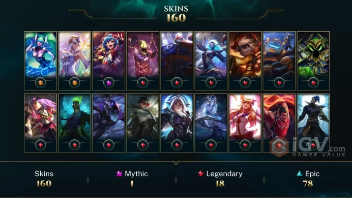 Middle East Victorious Orianna - Victorious Aatrox - Victorious Lucian - Lv 710 | 99 Champs | 160 Skins FULL ACCESS A520