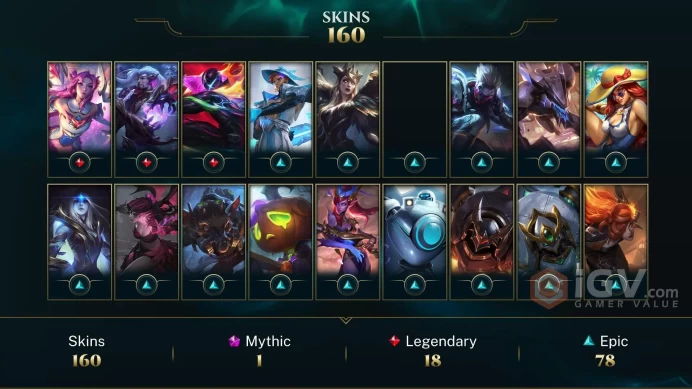 Middle East Victorious Orianna - Victorious Aatrox - Victorious Lucian - Lv 710 | 99 Champs | 160 Skins FULL ACCESS A520