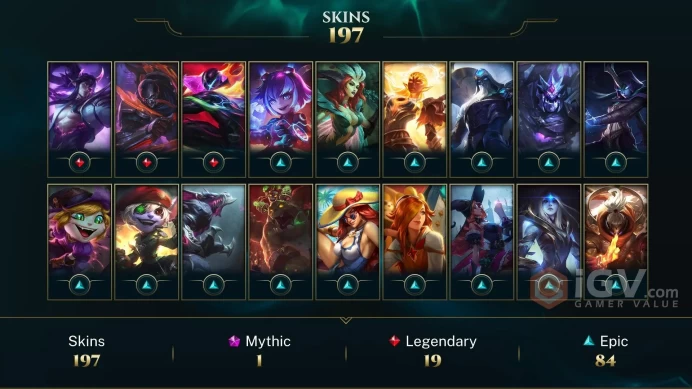 Latin America South Victorious Orianna - Victorious Graves - Victorious Aatrox - Lv 504 | 167 Champs | 197 Skins FULL ACCESS A527