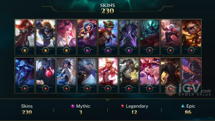 Latin America South K/DA ALL OUT Seraphine Indie - Pulsefire Ezreal - Gun Goddess Miss Fortune - Lv 243 | 159 Champs | 230 Skins FULL ACCESS...
