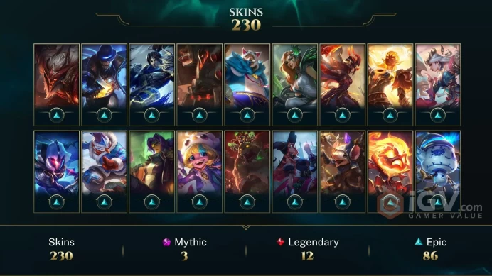 Latin America South K/DA ALL OUT Seraphine Indie - Pulsefire Ezreal - Gun Goddess Miss Fortune - Lv 243 | 159 Champs | 230 Skins FULL ACCESS...