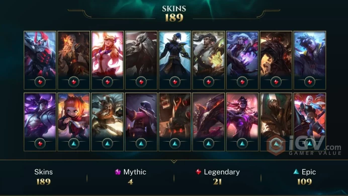 Latin America South Victorious Sejuani - Pulsefire Ezreal - Elementalist Lux - Lv 395 | 168 Champs | 189 Skins FULL ACCESS A529