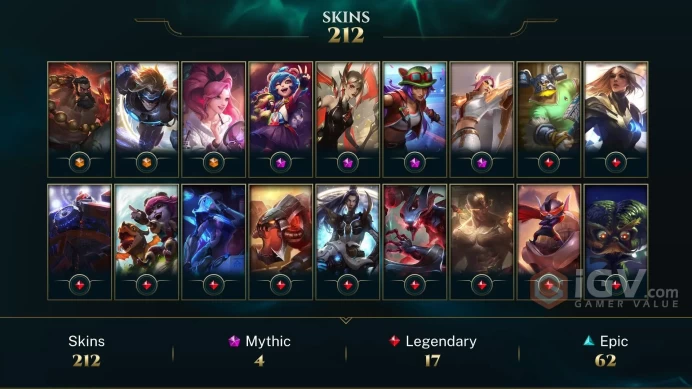 Latin America North Victorious Orianna - Victorious Maokai - Victorious Sivir - Lv 131 | 162 Champs | 212 Skins FULL ACCESS A531