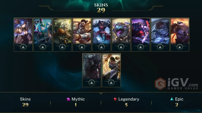 Latin America North Triumphant Ryze - Ann-Sivir-sary - Space Groove Blitz & Crank - Lv 72 | 50 Champs | 30 Skins FULL ACCESS A535