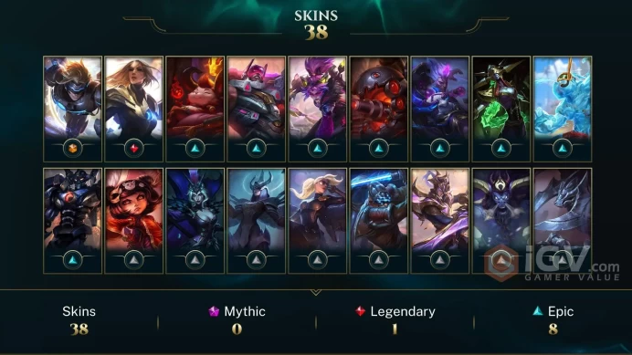Europe West King Rammus - UFO Corki - Judgment Kayle - Lv 73 | 116 Champs | 38 Skins FULL ACCESS A676