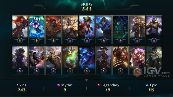 Europe Nordic & East Victorious Lucian - Victorious Blitzcrank - Spirit Guard Udyr - Lv 326 | 170 Champs | 243 Skins FULL ACCESS A542