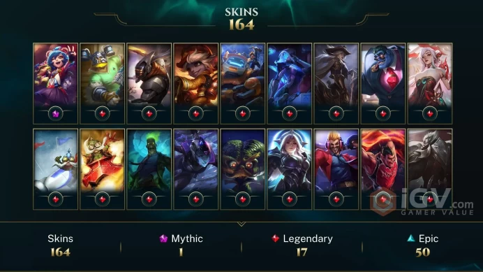 Europe Nordic & East Victorious Maokai - Victorious Sivir - Victorious Graves - Lv 295 | 168 Champs | 164 Skins FULL ACCESS A545