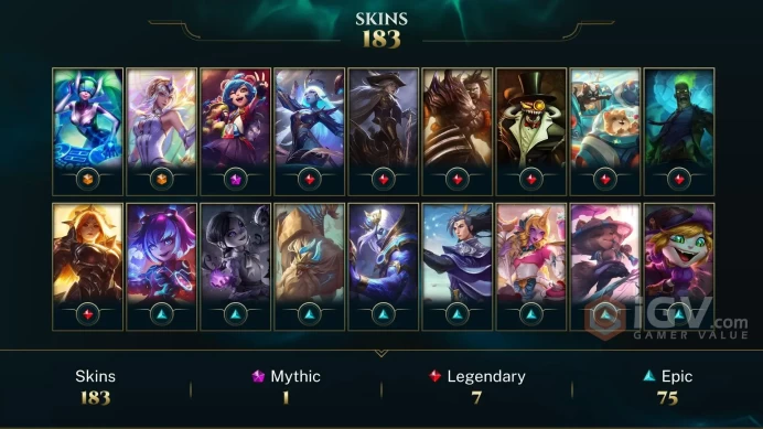 Europe Nordic & East Victorious Orianna - Victorious Maokai - Victorious Graves - Lv 490 | 166 Champs | 183 Skins FULL ACCESS A547