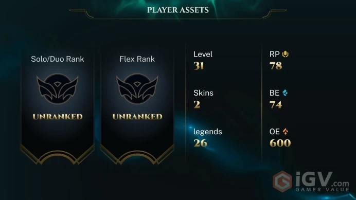 Europe West Judgment Kayle - Cottontail Teemo - Lv 31 | 26 Champs | 2 Skins FULL ACCESS A14