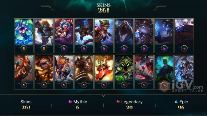 Southeast Asia Pulsefire Ezreal - DJ Sona - Annie-Versary - Lv 202 | 162 Champs | 261 Skins FULL ACCESS A18