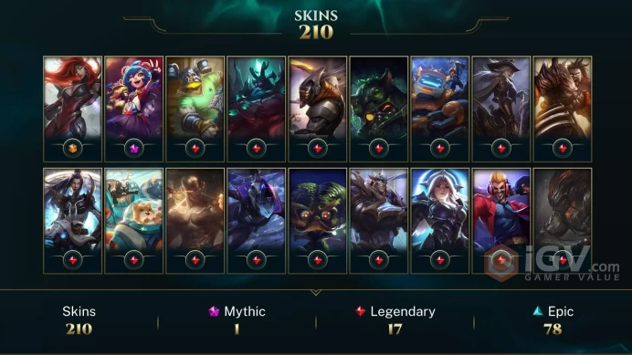 Middle East Victorious Aatrox - Victorious Lucian - Victorious Blitzcrank - Lv 469 | 155 Champs | 210 Skins FULL ACCESS A519