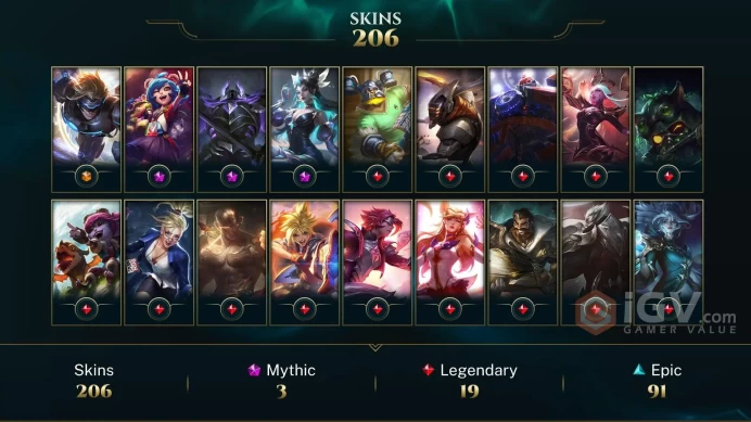 Europe Nordic & East Victorious Sejuani - Victorious Blitzcrank - Victorious Anivia - Lv 567 | 152 Champs | 206 Skins FULL ACCESS A22