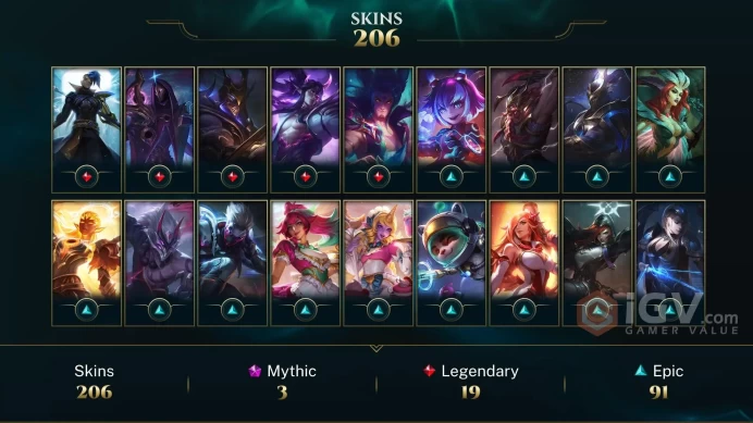 Europe Nordic & East Victorious Sejuani - Victorious Blitzcrank - Victorious Anivia - Lv 567 | 152 Champs | 206 Skins FULL ACCESS A22