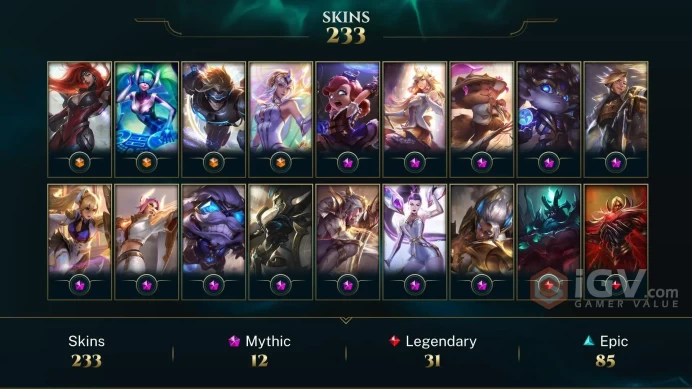 Europe Nordic & East Victorious Elise - Victorious Maokai - Victorious Sivir - Lv 82 | 149 Champs | 233 Skins FULL ACCESS A24