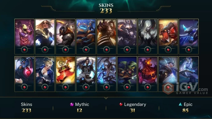 Europe Nordic & East Victorious Elise - Victorious Maokai - Victorious Sivir - Lv 82 | 149 Champs | 233 Skins FULL ACCESS A24