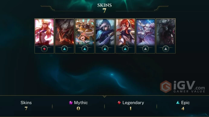 Latin America North Star Guardian Ahri - Papercraft Nunu & Willump - Enduring Sword Talon - Lv 45 | 34 Champs | 7 Skins FULL ACCESS A54