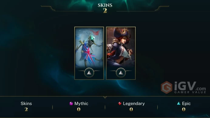 Latin America North Union Jack Fiddlesticks - Waterloo Miss Fortune - Lv 36 | 21 Champs | 2 Skins FULL ACCESS A60