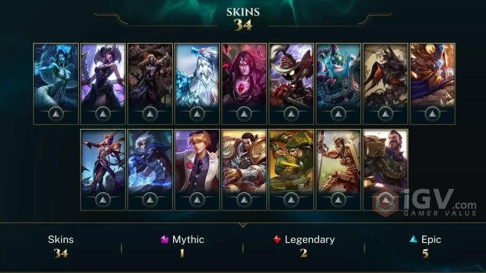 Latin America South Judgment Kayle - Victorious Elise - Victorious Maokai - Lv 56 | 95 Champs | 34 Skins FULL ACCESS A84