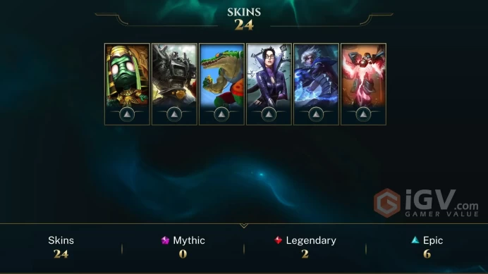 Latin America South Firefighter Tristana - Primetime Draven - Bewitching Tristana - Lv 43 | 66 Champs | 24 Skins FULL ACCESS A87