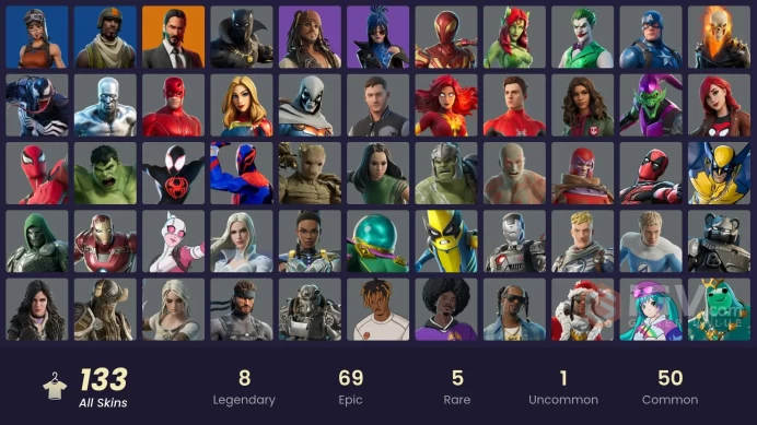 13579[PC/PSN/XBOX]Renegade Raider|Aerial Assault Trooper|Raider's Revenge|Aerial Assault One|Take The L|Eddie Brock|Katalina|John Wick|