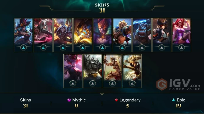 LAN  Unranked // ✨ +68 Champion / 18492 BE / +31 Skins / 161 Level / Full Access /  Click for Full Details