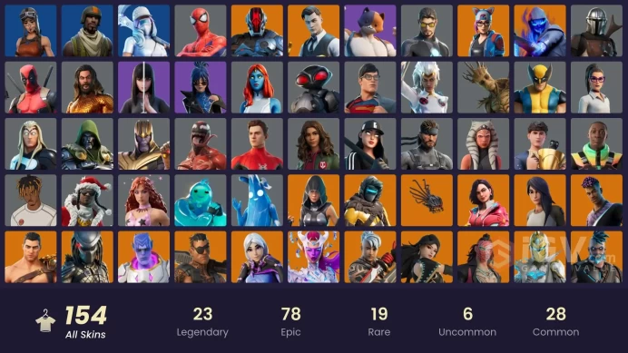 [PC/PSN/XBOX/Nintendo]  150 skins F/A 5100 VB :  Leviathan Axe | Renegade Raider | Aerial Assault Trooper | Rogue Agent | Joey | Kymera | Zenith