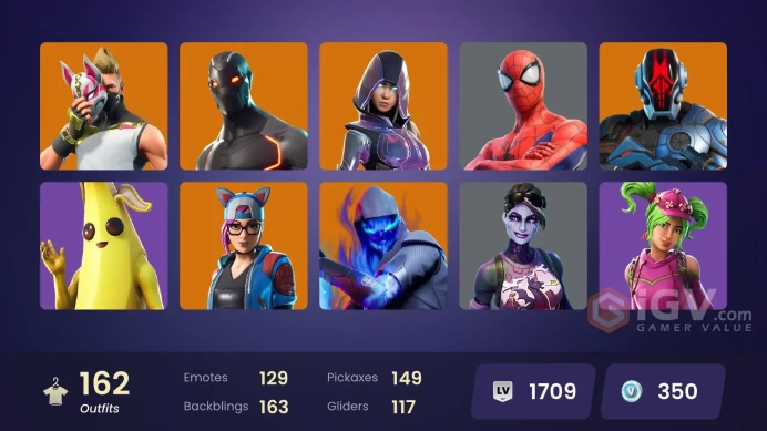 [PC/PSN/XBOX/Nintendo]  161 skins F/A :  Leviathan Axe | OG STW | Glow | Blue Team Leader | Omega (stage 5) | Prodigy | Kata Captain | Blue Stri