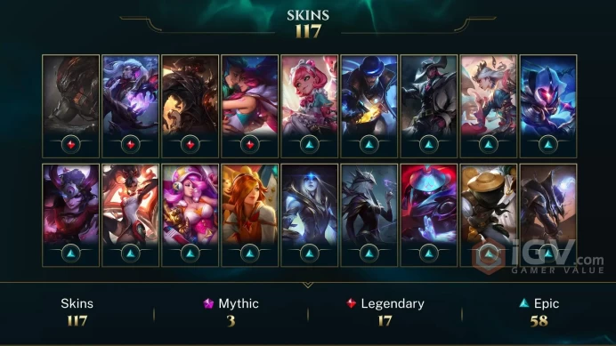 EUW EMAIL CHANGEABLE 108 CHAMPIONS 117 SKINS Prestige Firecracker Vayne 2X DJ Sona KDA SERAPHINE 72 LITTLE LEGENDS 186 EMOTE LAST PLAY 2024