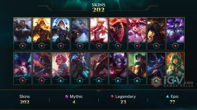 LAS EMAIL CHANGEABLE ALL CHAMPIONS 202 SKINS Prestige Nightbringer Lee Sin 2X PF EZREAL Elementalist Lux