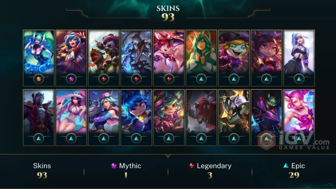 NA EMAIL CHANGEABLE 85 CHAMPIONS 93 SKINS DJ Sona Annie-Versary LAST PLAY 2024