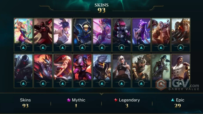 NA EMAIL CHANGEABLE 85 CHAMPIONS 93 SKINS DJ Sona Annie-Versary LAST PLAY 2024