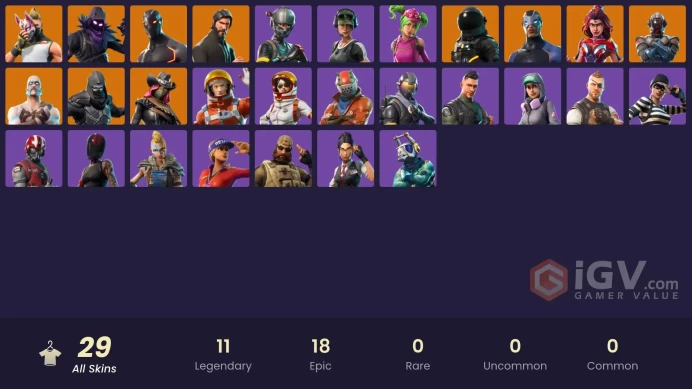 [PC] 29 skins | The Reaper | Elite Agent | Trailblazer | Rogue Agent | Calamity | Dark Voyager | Drift | Raven | Omega | Carbide | 450 VB