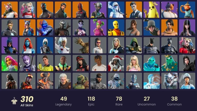 309 skins | The Reaper | Elite Agent | Itachi Uchiha | Take The L | Fresh | Reaper | Candy Axe | Ride The Pony | Gold Midas | Omega (stage 5)