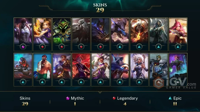 EUW -(S16) BRONZE 4(60LP) - 83 Champ - 29 Good Skins(1 Mythic, 4 Legendary, 11 Epic) - 7.8K BE - HANDMADE -  FULL ACCES - SAFETY - CHEAP