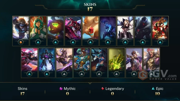 EUW 17 Skins 62 Champs | Caterpillar Kog'Maw | Pajama Guardian Soraka | PROJECT: Jhin | Winterblessed Lucian | Soul Reaver Draven | LOL0035