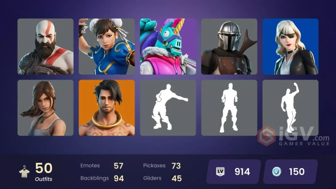[PC/XBOX/Nintendo] 50 skins | FA | Leviathan Axe | Kratos | Master Chief | Snake Eyes | Fox-hunter | Menes | 