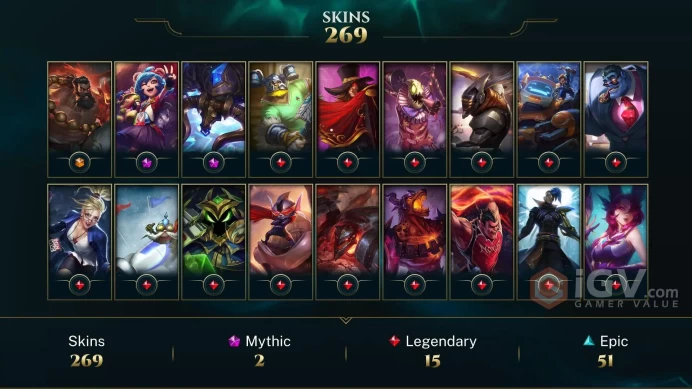 EUW BRONZE 1- 269 AMAZING  SKIN-  74 LVL - 2013 ACCOUNT- FULL ACCES- INSTANT DELIVERY- CHEAP