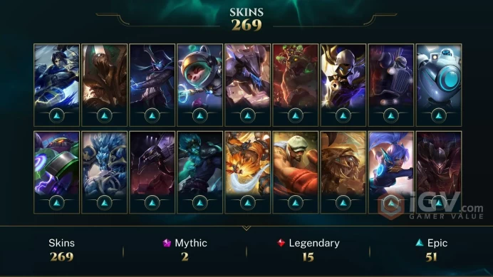 EUW BRONZE 1- 269 AMAZING  SKIN-  74 LVL - 2013 ACCOUNT- FULL ACCES- INSTANT DELIVERY- CHEAP