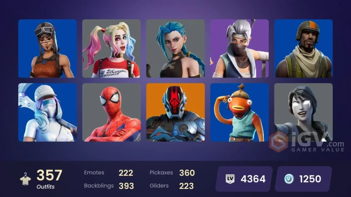[PC/PSN/XBOX/Nintendo] 356 Skins FA | Leviathan Axe | Chun-Li | Reaper | Menace Cloud | Striker Blizzard | Bomber |