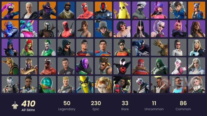 [PC/PSN/XBOX/Nintendo] 410 Skins FA | Chun-Li | Eon | Reaper | Darth Vader | Galaxia | Carbide | Santa Dogg |
