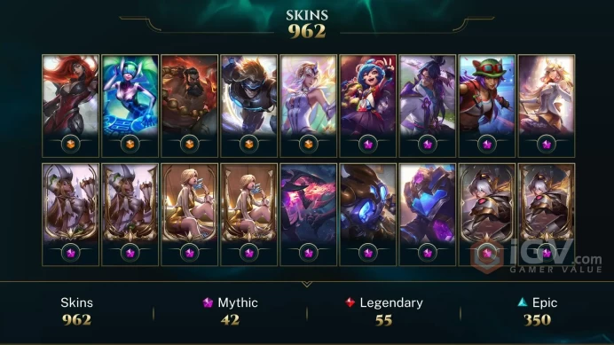 EUW -(S16) EMERALD 4 - 172 Champ - 962 Good Skins(5 Ultimate, 42 Mythic, 55 Legendary, 350 Epic) -354 CHROMAS - FULL ACCES - SAFETY - CHEAP