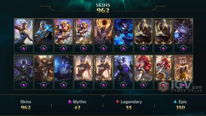 EUW -(S16) EMERALD 4 - 172 Champ - 962 Good Skins(5 Ultimate, 42 Mythic, 55 Legendary, 350 Epic) -354 CHROMAS - FULL ACCES - SAFETY - CHEAP
