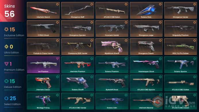Na-Usa-Can | Divergence Bundle | Champions 2025 Vandal | Singularity Phantom | Mystbloom Sheriff | Kuronami Vandal | 56 Skins | Level 184 | Full
