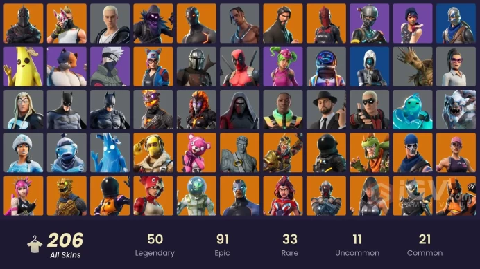 207 skins | OG STW | Black Knight | Sparkle Specialist | The Reaper | Astro Jack | Royale Knight | Elite Agent | Blue Team Leader | Travis Scott