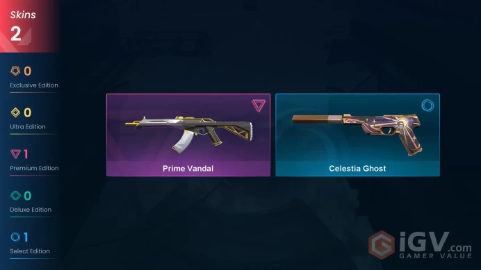 AP | VP 736 | LVL 64 | Prime Vandal | Celestia Ghost | V0318