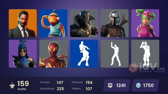 (PC PSN XBOX) 159 skins | OG STW | Master Chief (Matte Black) | Rogue Agent | Cuddle Team Leader | Valeria | Carbide | Predator | Peter Griffin